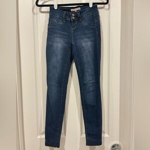 Blue Dark Wash Skinny Jeans WannaBettaButt? YMI